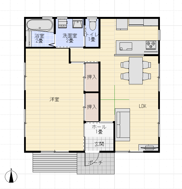 フェニーチェホーム平屋間取り