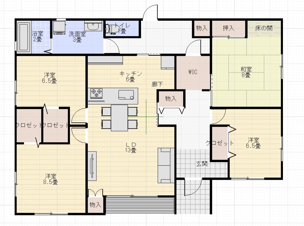 パパまるハウス平屋間取りまとめ
