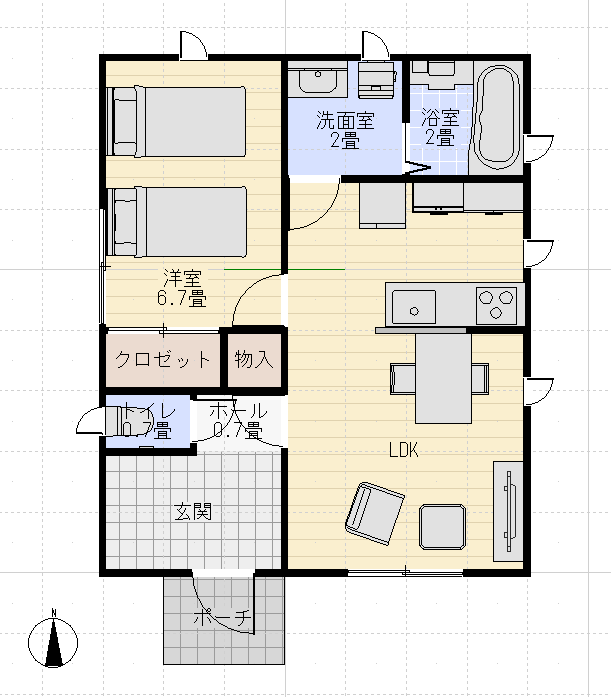 タマホーム平屋900万円間取り