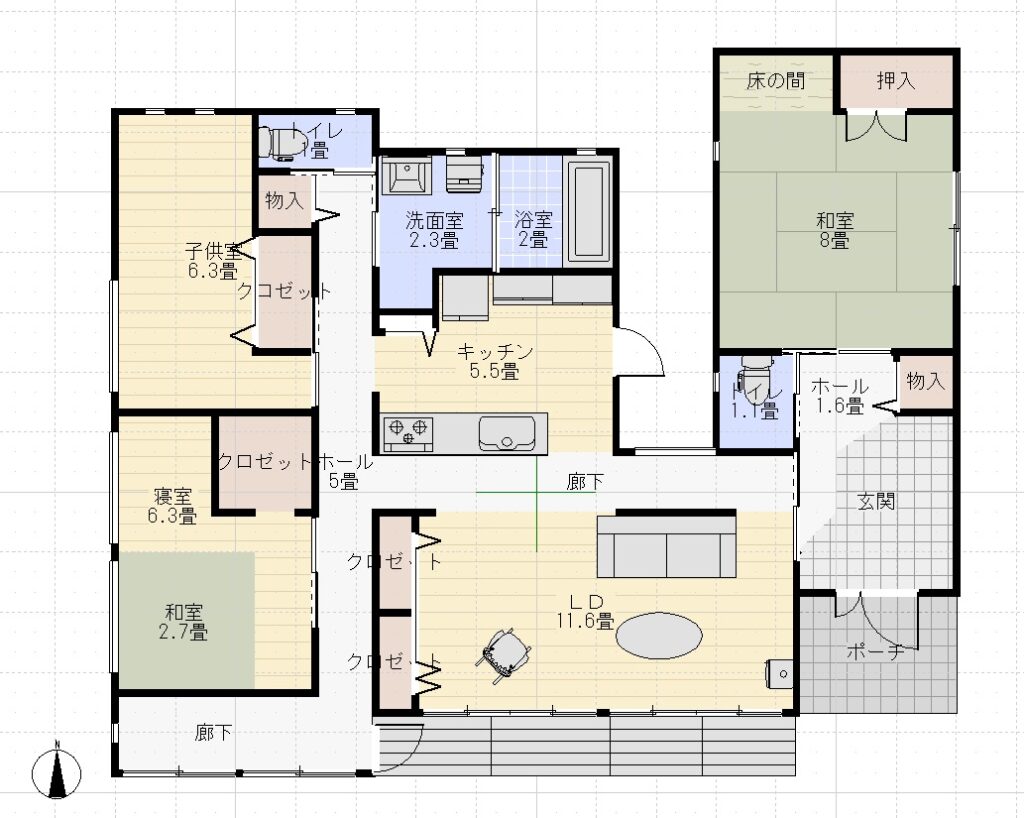 タマホーム平屋2000万円間取り