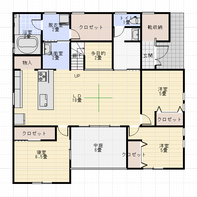 平屋東玄関1LDKの間取りまとめ